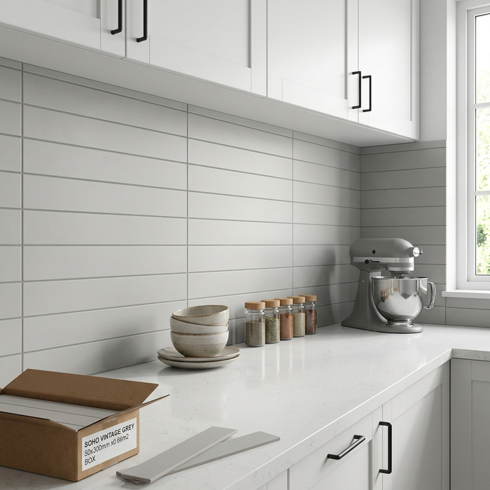 Soho Vintage Grey 50x300mm Matte Wall Tile (0.66m2 box) - image 3