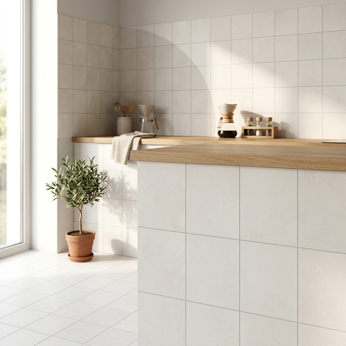 Story White 150x150mm Matt Wall/Floor Tile (0.585m2 box) - image 3