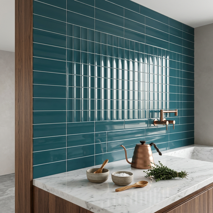 Vibe Out Naval Gloss 65x200mm Wall Tile (0.50m2 box) - image 3