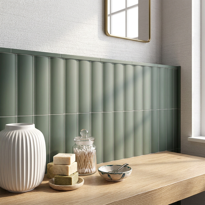 Vibe Out Newport Green Matt 65x200mm Wall Tile (0.50m2 box) - image 3