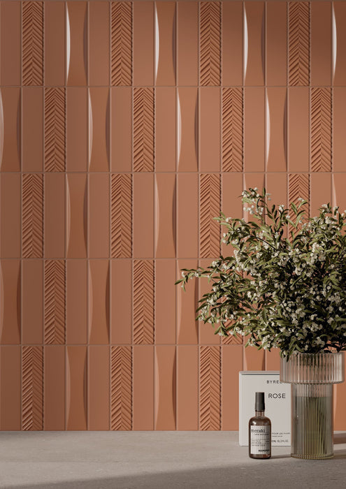 Dust Terrae Subway 50x200 Chevron Textured Wall Tile — image 4