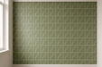 Curve Garden Green Matt 83x120mm Mosaic Wall Tile — kitchen setting
