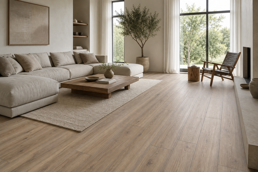 Frame Superior 200x1220mm Matte Floor/Wall Tile — living area setting