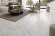 Marvel Pro Statuario Select 600x600mm Satin Finish Floor Tile — living area setting