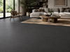 Boost Tarmac 300x600mm Matte Finish Floor Tile — living area setting