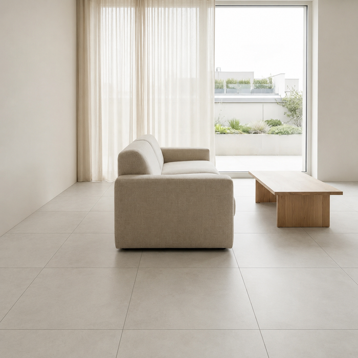Emotion Blanc 600X600mm Matte Floor/Wall Tile — living area setting