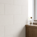 Pure White 300x600mm Matt Wall Tile — living area setting