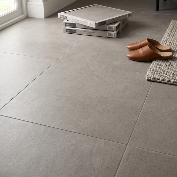 Dwell Gray 600x600mm Matte Finish Floor Tile (1.08m2 box) - image 4