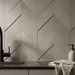 Dwell Greige Chevron 308x351mm 3D Finish Wall Tile (0.43m2 box) - image 4