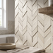 Dwell Pearl Chevron 308x351mm 3D Finish Wall Tile (0.43m2 box) - image 4
