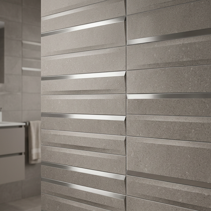 Kone Grey Linea 300x600mm 3D Finish Wall Tile (0.54m2 box) - image 4