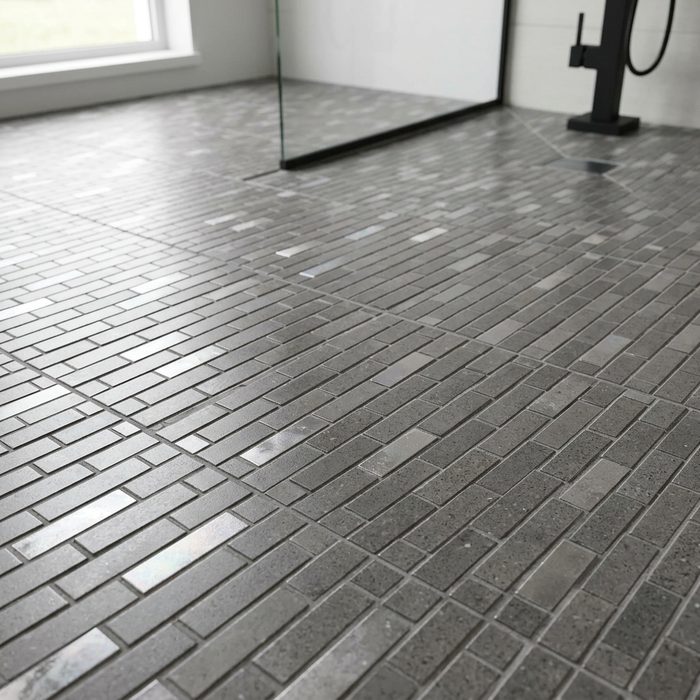 Kone Grey Mosaic Brick 304x304mm Floor Tile (0.92m2 box) - image 4