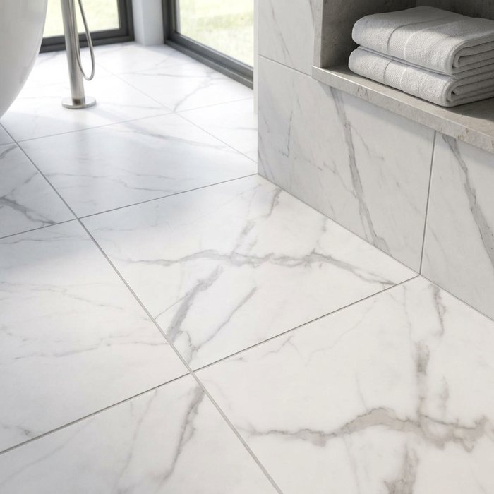 La Marca Statuario Nuovo 600x600mm Honed Floor/Wall Tile (1.44m2 box) - image 4