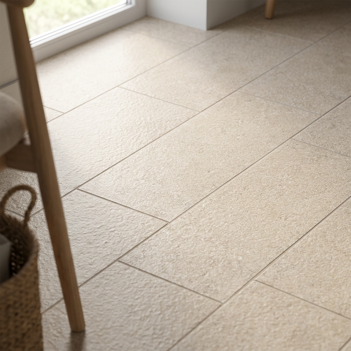 Lims Beige 375x750mm Bush Hammered Matte Finish Floor Tile (1.12m2 box) - image 4