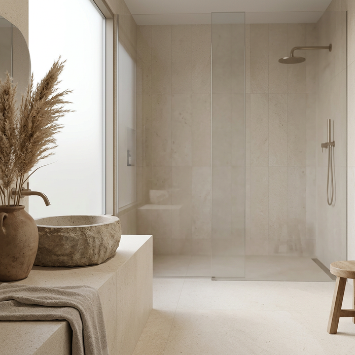 Lims Ivory 375x750mm Matte Finish Floor Tile (1.12m2 box) - AI generated product/lifestyle image 4