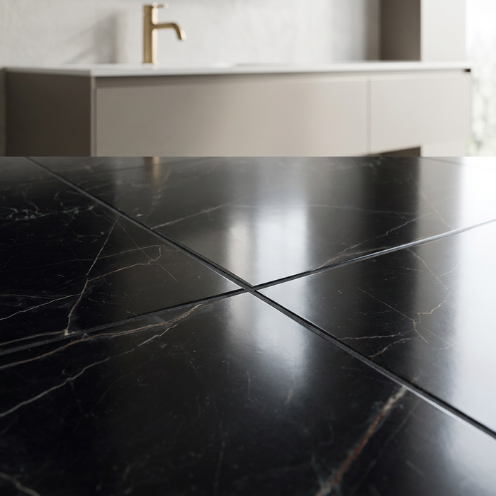 Marvel Dream Black Atlantis 600x600mm Polished Finish Floor Tile (1.08m2 box) - image 4