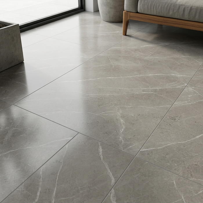 Marvel Pro Grey Fleury 600x1200mm Polished Finish Floor Tile (1.44m2 box) - image 4