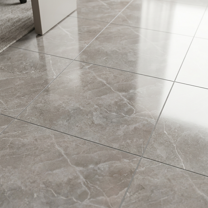 Marvel Pro Grey Fleury 600x600mm Polished Finish Floor Tile (1.08m2 box) - image 4