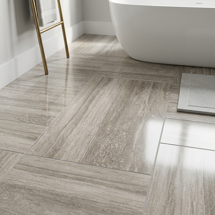 Marvel Pro Travertino Silver 450x900mm Polished Finish Floor Tile (1.215m2 box) - image 4