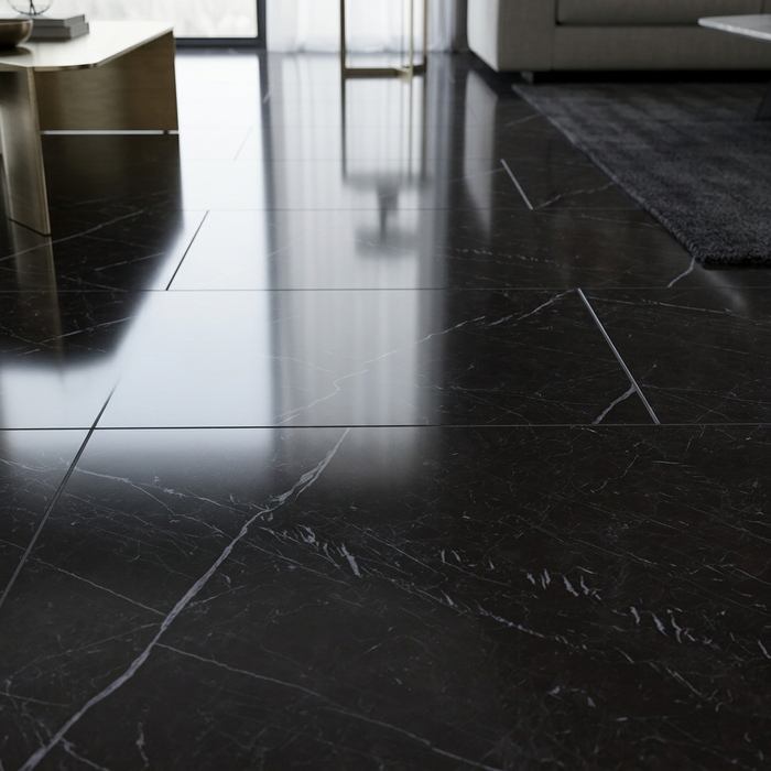 Marvel Stone Nero Marquina 450x900mm Polished Finish Floor Tile (1.215m2 box) - image 4