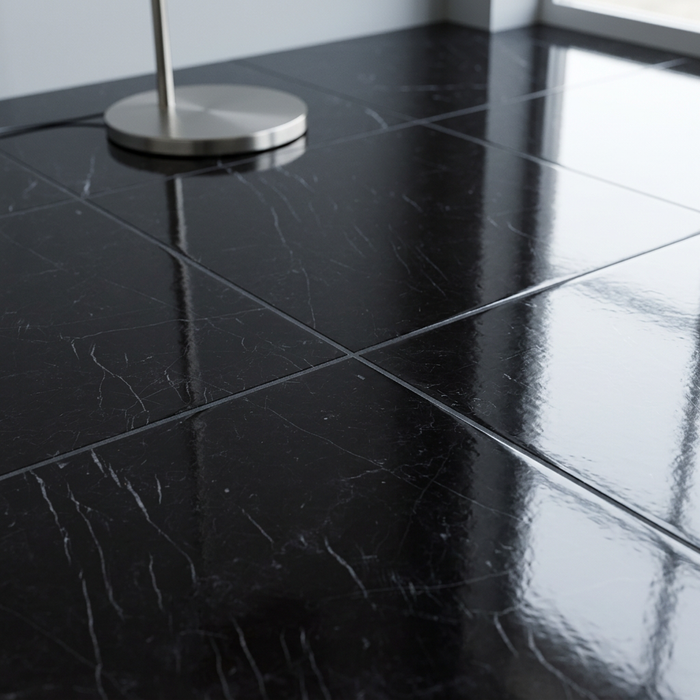 Marvel Stone Nero Marquina 600x600mm Polished Finish Floor Tile (1.08m2 box) - image 4