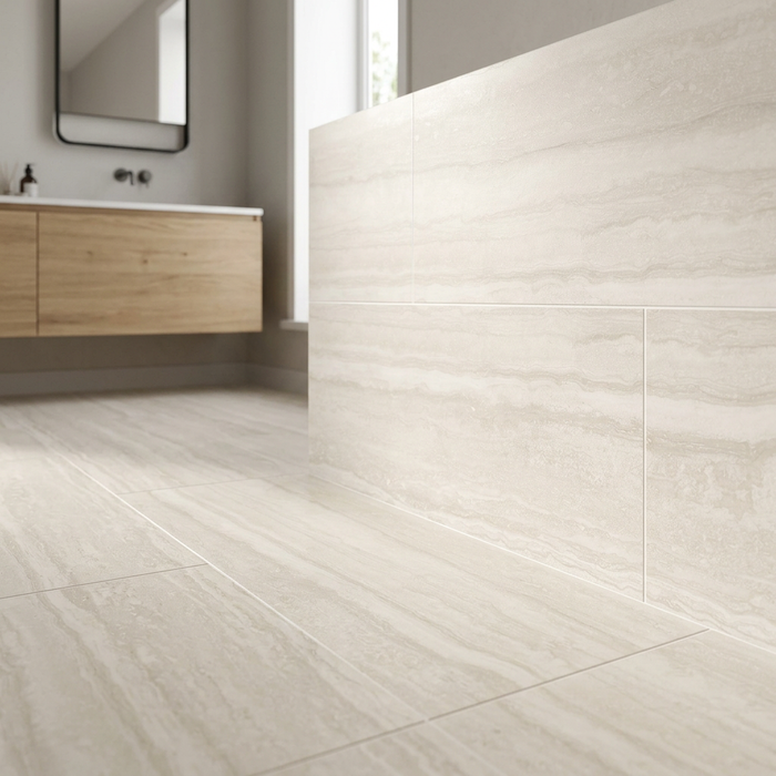 Memento Travertino Bianco 600x1200mm Matte Floor/Wall Tile (1.44m2 box) - image 4