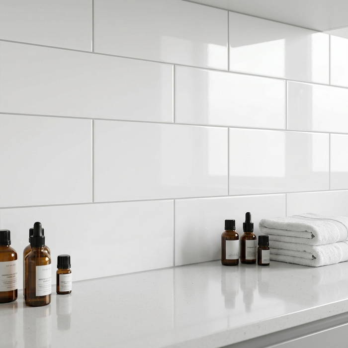 Pure White 300x600mm Gloss Wall Tile (1.44m2 box) - image 4
