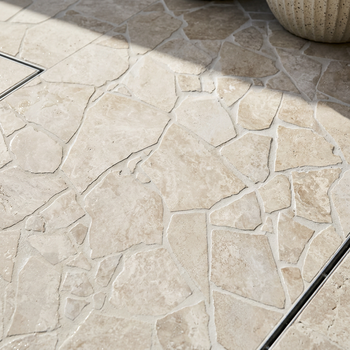 Travertine Ivory Crazy Pave Cross Cut 20mm (per M2) - image 4