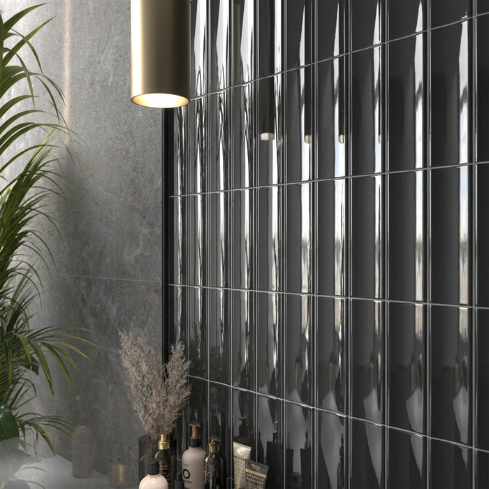 Vibe Out Almost Black Gloss 65x200mm Wall Tile (0.50m2 box) - image 4
