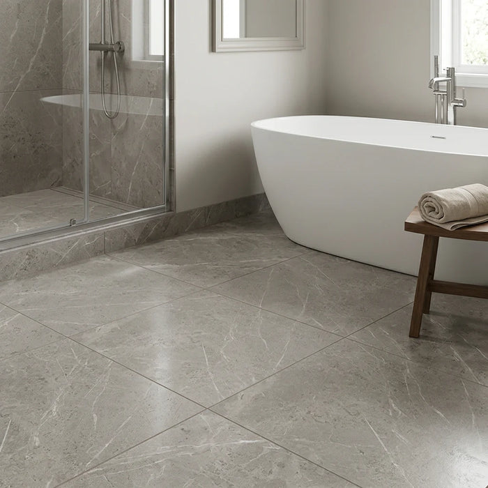 Marvel Pro Grey Fleury 600x600mm Satin Finish Floor Tile *discontinued* — image 5