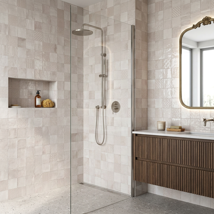 Clay Silk 100x100mm Gloss Finish Wall Tile (0.68m2 box) - image 5