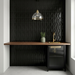 Curve Black Gloss 83x120mm Mosaic Wall Tile (.48m2 box) - image 5