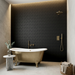 Curve Black Matt 83x120mm Mosaic Wall Tile (.48m2 box) - image 5