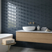 Curve Ink Blue Gloss 83x120mm Mosaic Wall Tile (.48m2 box) - image 5