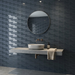 Curve Ink Blue Matt 83x120mm Mosaic Wall Tile (.48m2 box) - image 5
