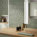 Dust Sage Subway 50x200 Chevron Textured Wall Tile (0.44m2 box) - image 5