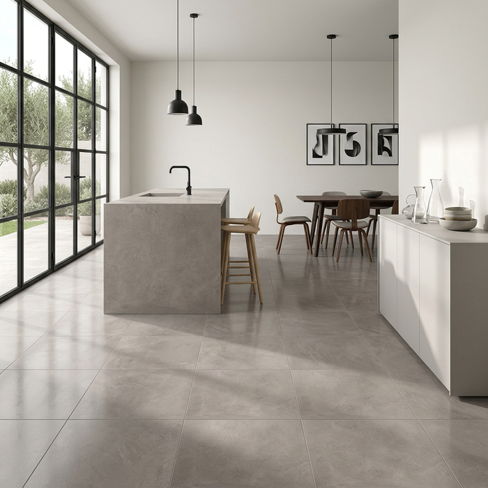 Dwell Gray 600x600mm Polished Finish Floor Tile (1.08m2 box) - image 5