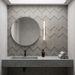 Dwell Gray Chevron 308x351mm 3D Finish Wall Tile (0.43m2 box) - image 5