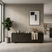 Dwell Greige Chevron 308x351mm 3D Finish Wall Tile (0.43m2 box) - image 5