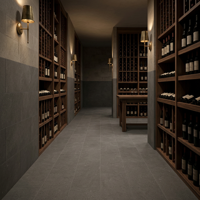 Dwell Smoke 300x600mm Matte Finish Floor Tile (1.26m2 box) - AI generated product/lifestyle image 5