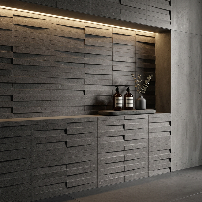 Kone Grey Pinnacle 300x300mm 3D Finish Wall Tile (0.54m2 box) - image 5
