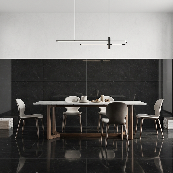 La Marca Nero Venato 600x1200mm Polished Floor/Wall Tile (1.44m2 box) - image 5