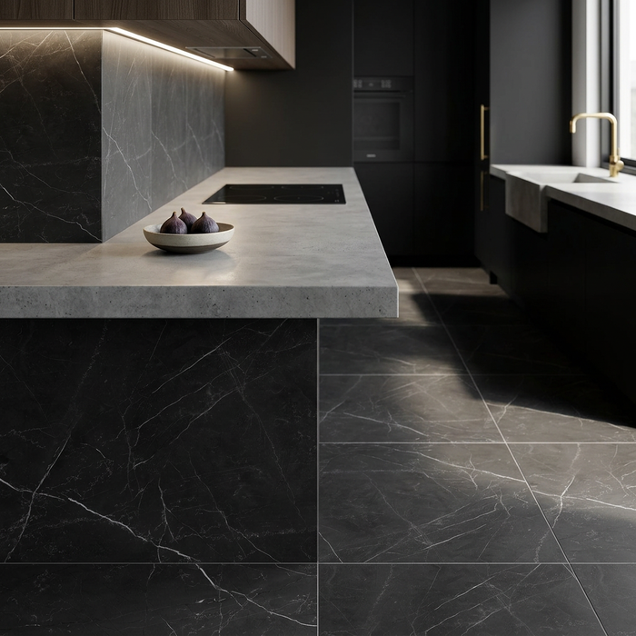 La Marca Nero Venato 600x600mm Honed Floor/Wall Tile (1.44m2 box) - image 5