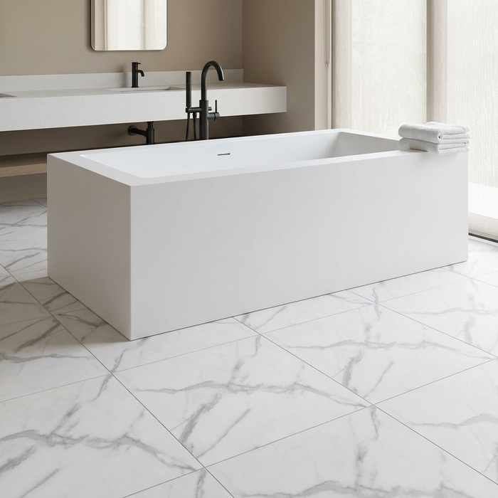 La Marca Statuario Nuovo 600x600mm Honed Floor/Wall Tile (1.44m2 box) - image 5