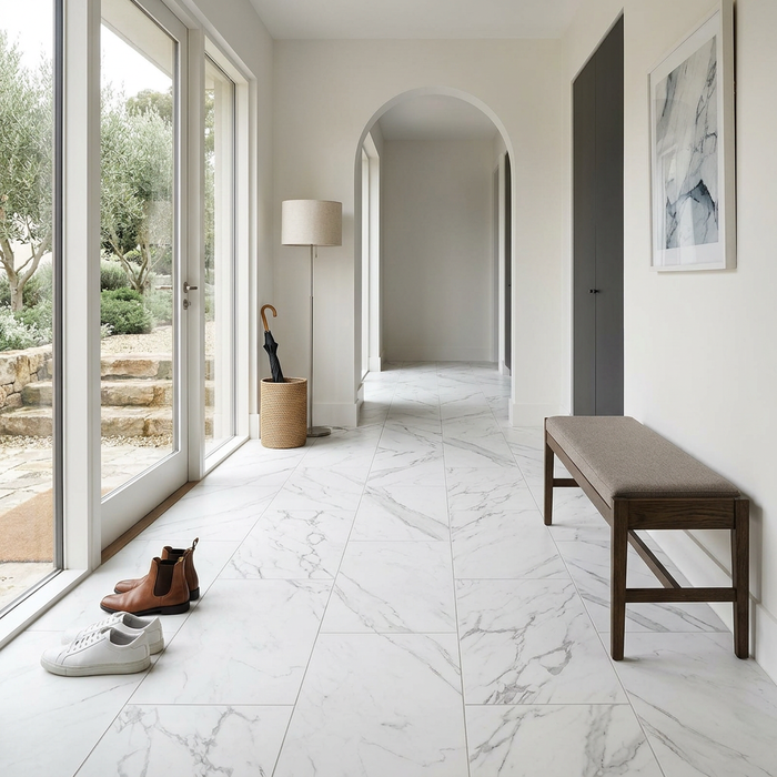 Marvel Calacatta Extra 450x900mm Matte Finish Floor Tile (1.215m2 box) - image 5