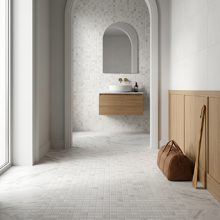 Marvel Calacatta Mosaic 300x300mm Matte Finish Floor Tile (0.9m2 box) - image 5