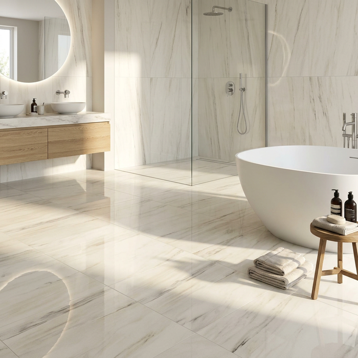 Marvel Dream Bianco Fantastico 600x600mm Polished Finish Floor Tile (1.08m2 box) - image 5
