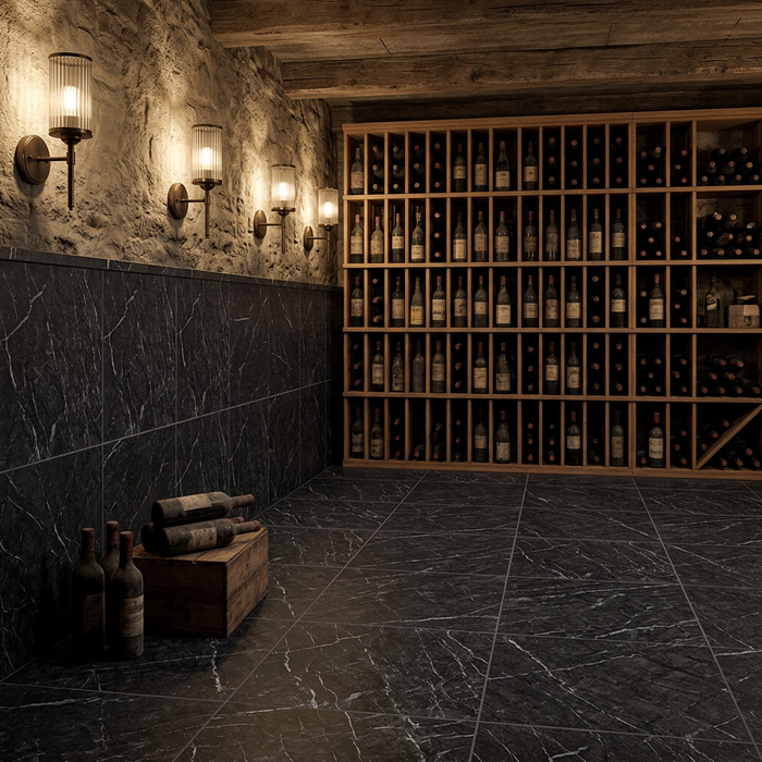 Marvel Dream Grigio Intenso 600x600mm Matte Finish Floor Tile (1.08m2 box) - AI generated product/lifestyle image 5