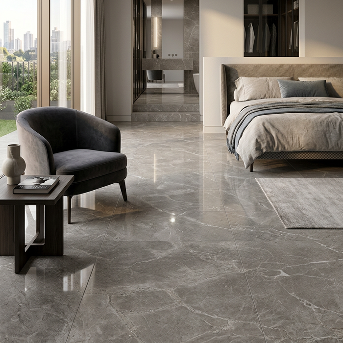 Marvel Pro Grey Fleury 450x900mm Polished Finish Floor Tile (1.215m2 box) - image 5