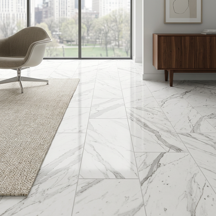Marvel Pro Statuario Select 300x600mm Polished Finish Floor Tile (1.26m2 box) - image 5